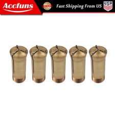 5pcs 5C Emergency Brass Collet 1/16 inch For Lathe Milling Holder