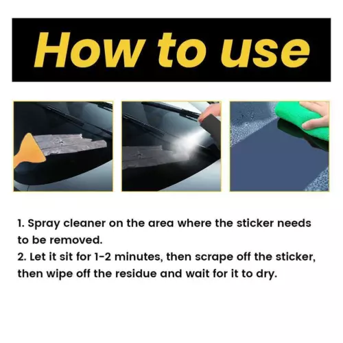 60ml Sticker Remover Sticky Remover Glue Removal Car Spray Hot Cleaner - Picture 11 of 13