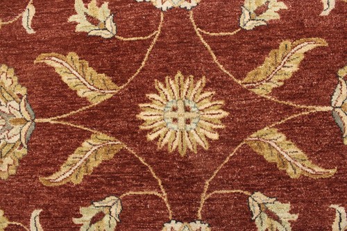 9'11" x 13'10" ft. Indian Vegetable Dye Hand Knotted Oriental Area Rug - Picture 2 of 7