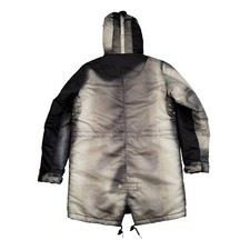 DIESEL W-VEDDIN Hooded Parka Jacket- Large - Back Graphic