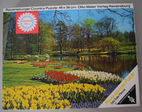 Ravensburger "Country Serie" Puzzle: Keukenhof, 1960/70er, vollständig!!!
