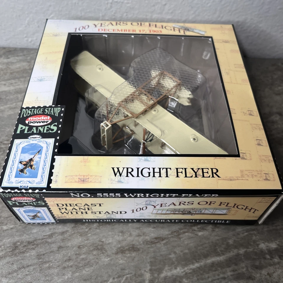 Model Power Postage Stamp Planes, 100 Years of Flight, No.5555 Wright Flyer - Image 2 of 4