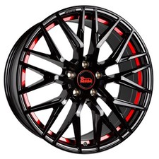 19 Zoll Alufelgen MAM RS4 Black Red Inside für BMW 3er F31 Touring 3K 3K-N1