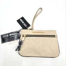Steve Madden Take Charge Bone Charging Pouch Wristlet Clutch NWT
