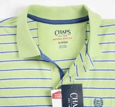 Chaps Mens Polo Shirt S Pullover Short Sleeve Natural Stretch Regular Fit Green