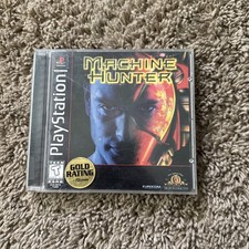 Machine Hunter Sony PlayStation 1 PS1 Black Label CIB COMPLETE Rare MGM Eurocom