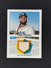 2026 JUNIOR CAMINERO TOPPS HERITAGE PATCH CLUBHOUSE COLLECTION #CCR-JC TB RAYS