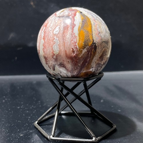 208g Natürliche Mexikanische Achat Kristall Kugel Reiki Heilung Energie Dekoration - Bild 14 von 16