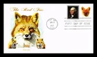 US COVER RED FOX 40C FIRST DAY ISSUE COMBO PANDA CACHET