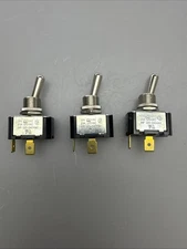 Lot of 3 ON-OFF Toggle switch SPST Carling 12A/20A-120V/20V 1HP