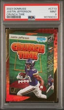 2023 Panini Donruss Justin Jefferson # CT-13 Crunch Time Short-Print PSA 9