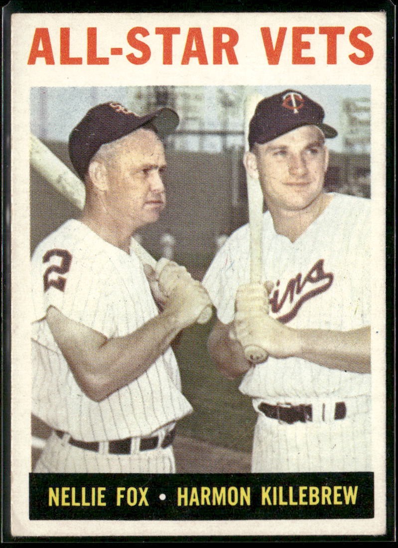 1964 Topps #81 All-Star Vets (Nellie Fox / Harmon Killebrew) VG/VG-EX