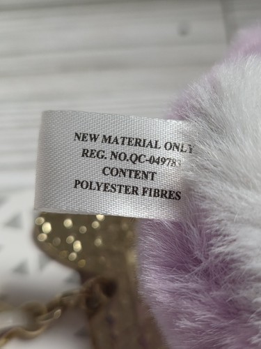 Disney Daisy Duck Fuzzy Pom Pom Dangle Bag Charm with Lobster Claw Clasp Pink - Picture 10 of 12