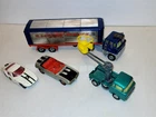 Vintage Corgi Toys Lot- Jeep FC150, Artic. Trailer, Firebird, Marcos Volvo