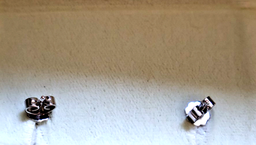 FABERGE ~ White Gold Enamel & Diamond Earrings ~ 18K Gold ~ Ltd Ed ~ Box & Cert. - Picture 5 of 5