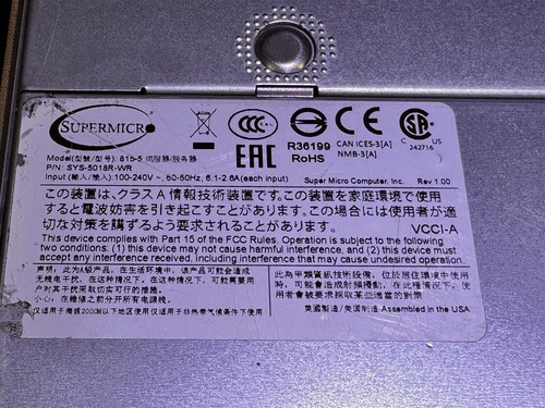 SYS-5018R-WR SUPERMICRO 1U SERVER X10SRW-F 14C E5-2660v4 2.0GHz 32GB RAM NO HDD - Picture 2 of 4