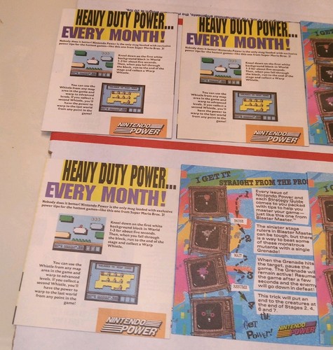 Nintendo Power Insert Lot Of 12. Crisp Clean Wrinkle Free. Free Shipping!!! - Picture 8 of 8