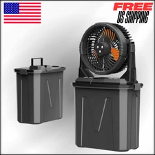 Misting Fan with 9L Tank, Cooling for Patio, Camping, Golf Cart, 8H Mist, 3.7lbs