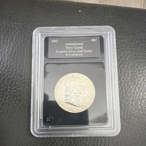 1963 Franklin Silver Half Dollar 50C Authenticated Very Good Grade Coin