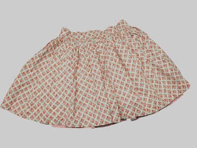Mini Boden Girls Twirly Skirt Vanilla & Ivy Micro Floral Size 11-12Y