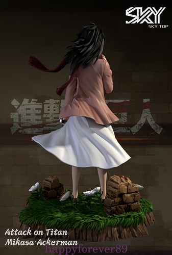 SKY TOP Studio Attack on Titan Mikasa·Ackerman Resin Model In Stock Child 23cm - Picture 3 of 3