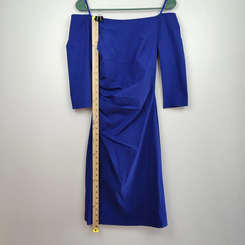 🆕🔥Le Chateau Vestido Formal Mujer, Pequeño, Azul Cobalto, Nuevo Con Etiquetas Foto 3 de 4