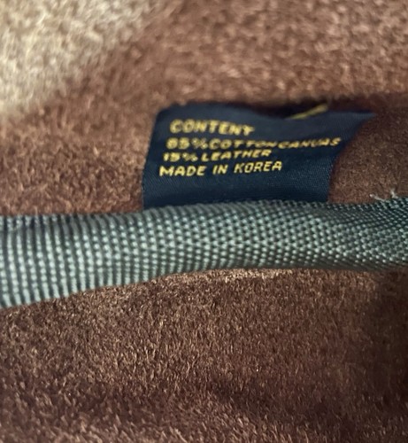 Safari Club International LIFE MEMBER SCI große Canvas Umhängetasche Tasche Lederbesatz - Bild 5 von 18