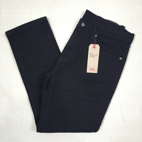 NEW Levis 541 Athletic Taper Mens 34x32 Black Jeans Stretch (Measures 34x31)