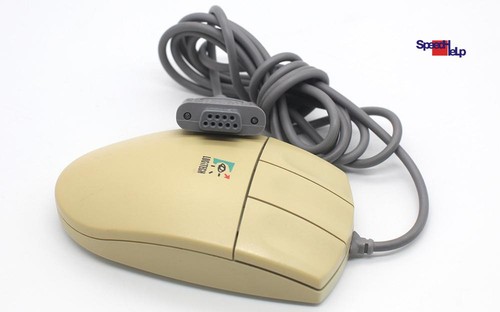 Original Logitech M-M35 Mouse Serial RS-232 Com Port Computer Dos Driver Retro - Picture 2 of 4