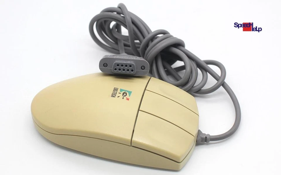 Logitech M-M35 Serial Mouse RS-232 Com Port Computer Dos Driver Retro Old Vintag - Image 2 of 4