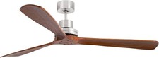 FARO BARCELONA LANTAU-G 168CM Matt Nickel Ceiling Fan, 6-Speed, Remote