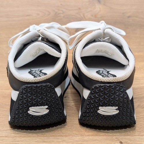 Zapatos de plataforma vintage Y2K Sketchers 'Somethin' Else' negros blancos para mujer talla 7 - Imagen 6 de 13