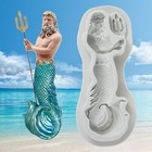 Non Stick Neptune Silicone Cake Fondant Mold Reusable Soap Candle Making Brflw