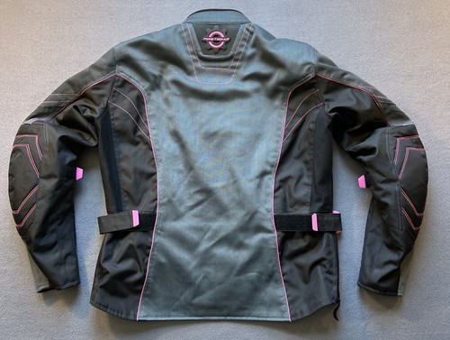 FirstGear Contour Mesh Motorcycle Jacket Womens XL Gray Pink Padded Armor *Read* - Picture 13 of 20