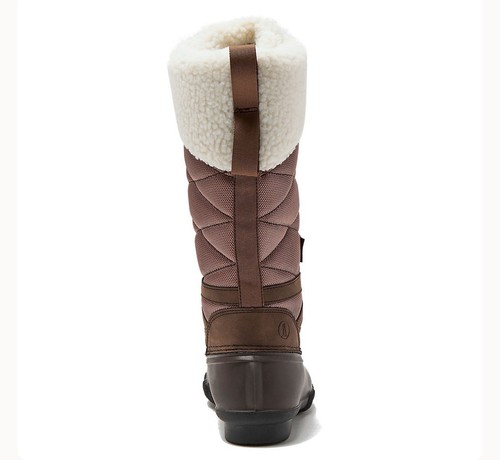 NEW Lands End Expedition Tall Snow Boots Womens 8 Brown Thinsulate Lace-Up NWOB - Bild 4 von 8