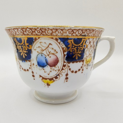 Vintage Royal Cale Teacup & Saucer Bone China Fruit and Floral Pattern 3460 - Picture 3 of 20