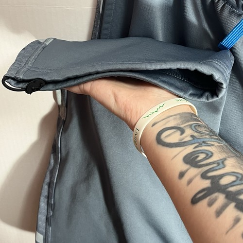 Felpa Nike Therma Fit taglia large grigio blu pile riscaldamento tempo libero - Foto 6 di 10