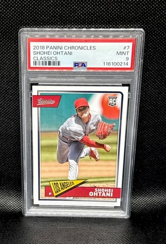 2018 Panini Chronicles Classics Shohei Ohtani #7 Rookie RC PSA 9 MINT