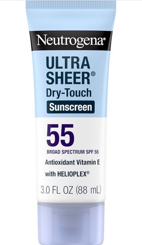 Neutrogena Ultra Sheer Dry-Touch Sunscreen Lotion SPF 55, 3 oz - Picture 1 of 9