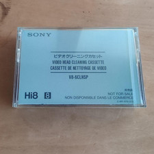SONY V8-6CLHSP 8mm Hi8 Head Cleaner Cleaning Cassette Tape NOT FOR SALE NEW