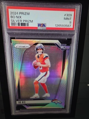 2024 Panini Prizm Rookies Bo Nix #309 Silver Prizm (RC)