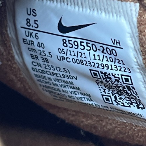 Nike Air Max Thea Mid Zapatos Mujer 8.5 Marrón Cuero Cómodo Caminar Gimnasio Tenis - Imagen 8 de 8