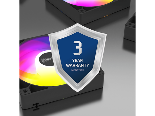 MONTECH RX 120MM - PWM Reverse Fan - Silent Performance - High Speed 1600PWM - H - Afbeelding 5 van 5