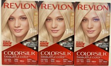 Pack of 3 Revlon ColorSilk Permanent Hair Color 05 Ultra Light Ash Blonde  5
