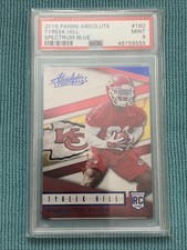 2016 Tyreek Hill Absolute Spectrum Blue Rookie (#160) RC PSA 9 Pop 9