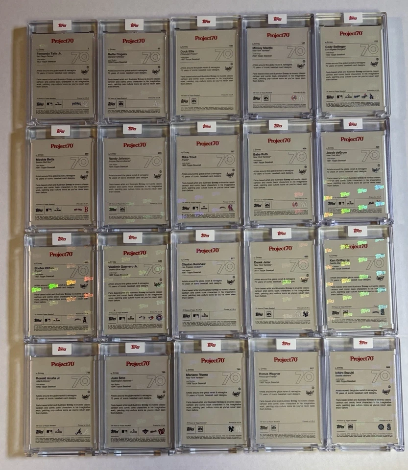 Topps Project 70 Ermsy Complete 21 Card Set w/All star card + LE Print PR 1581 - Image 2 of 4