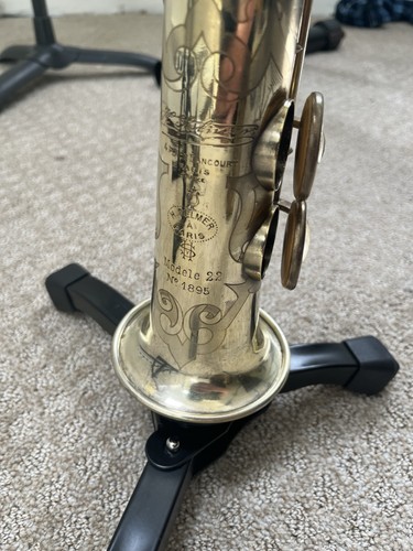 Silver Gold Plated Selmer Vintage Soprano Saxophone - Picture 5 of 5