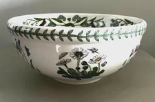 Portmeirion Botanic Garden Blue Passion Flower 10" Mixing Serv Salad Bowl Dish