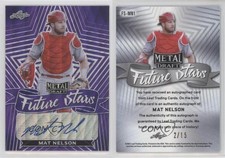 2021 Leaf Metal Draft Future Stars Purple Wave /15 Mat Nelson #FS-MN1 Auto