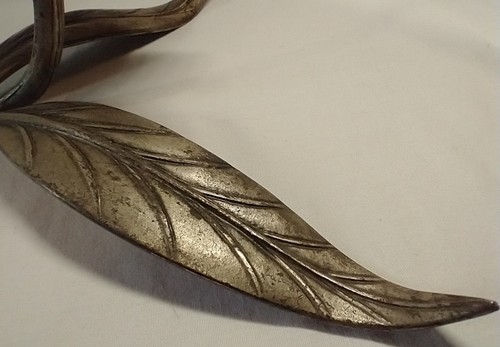 S. Agudo MCM Lily Flower Ashtray Functional Artwork Metalwork Signed Sculpture - Picture 11 of 14